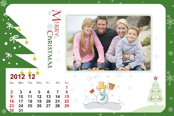 Family photo templates Happy Calendar-1